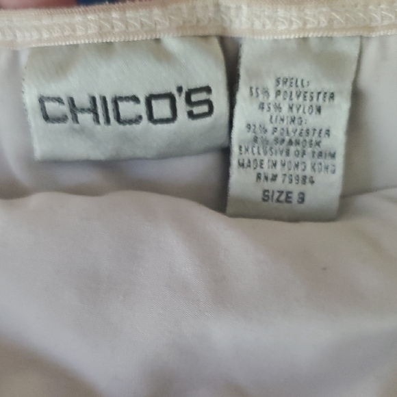 VTG Chicos sz 3 Elegant Lace Spaghetti Strap Top - Picture 4 of 7